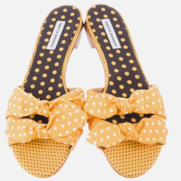 Tabitha Simmons Polka Dot Slides - Picture 6 of 6